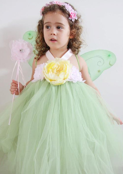 Baby & Girl Tinkerbell Fairy Tutu Dress