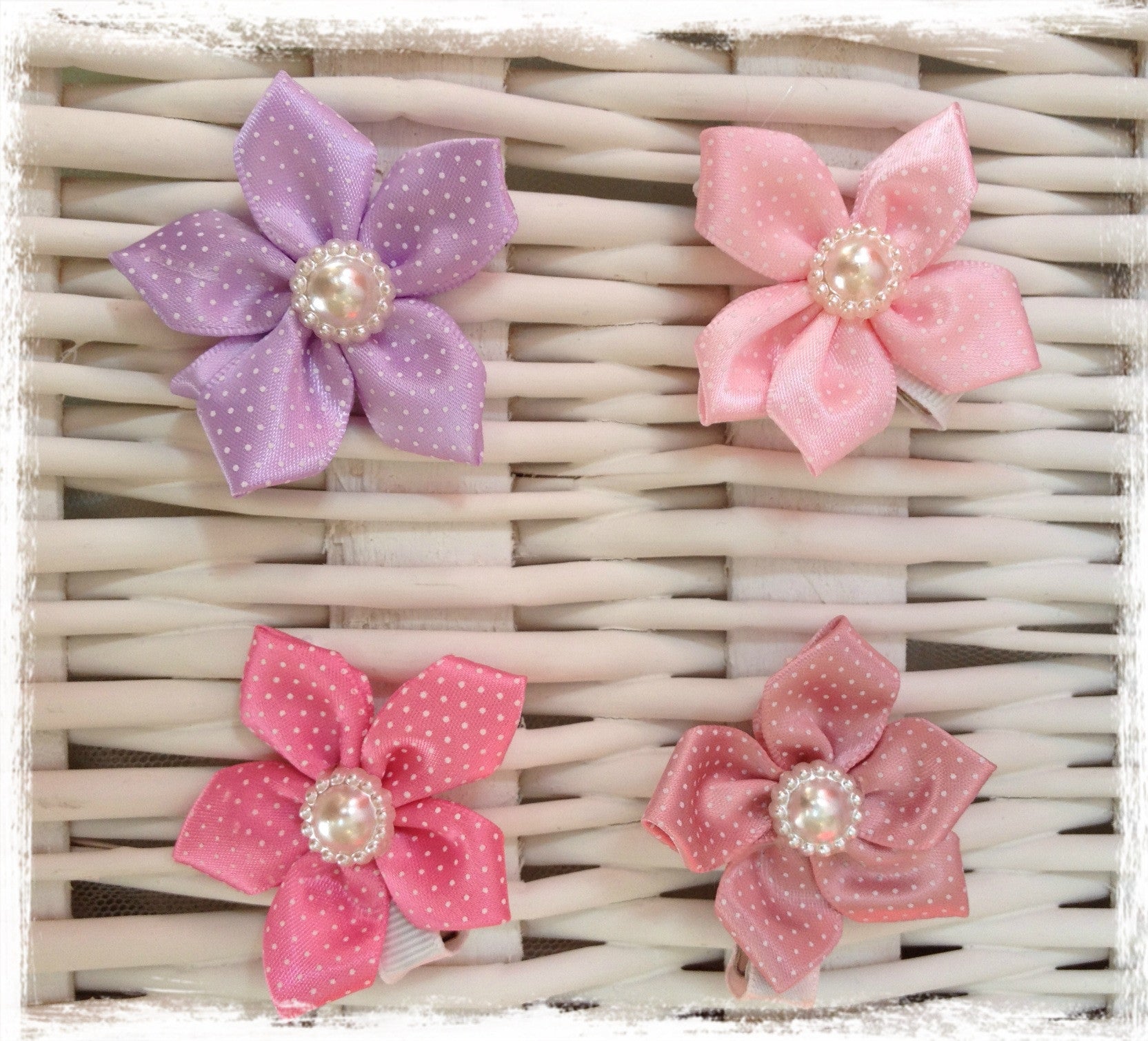 Baby & Girl Flower Non-slip Satin Hair Clip - Clip96