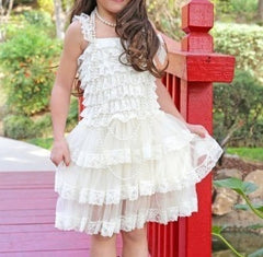 VINTAGE BABY TO GIRL LACE IVORY DRESS