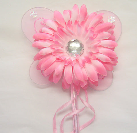 Baby pink, lilac or hot pink gerbera flower fairy wand. Wand02