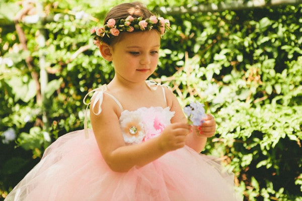 Baby & Girl Floral Flower Girl Fairy Tutu Dress - TUFW26