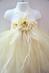 Baby & Girl Flower Girl Vintage Inspired Tutu Dress - TUFW08