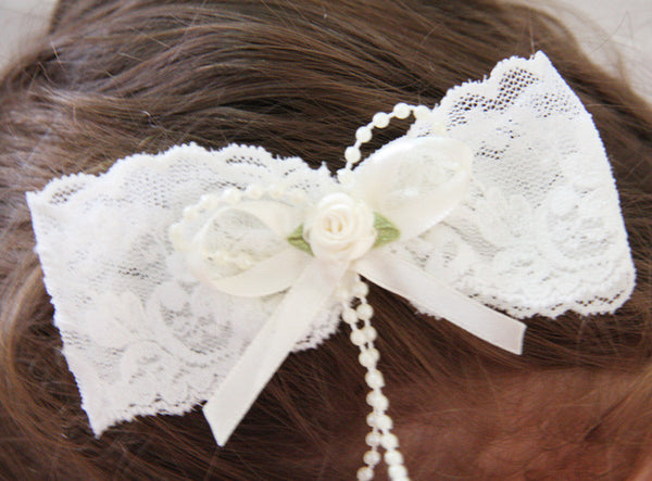 Baby & Girl Lace Bow Hair Clip - Clip02