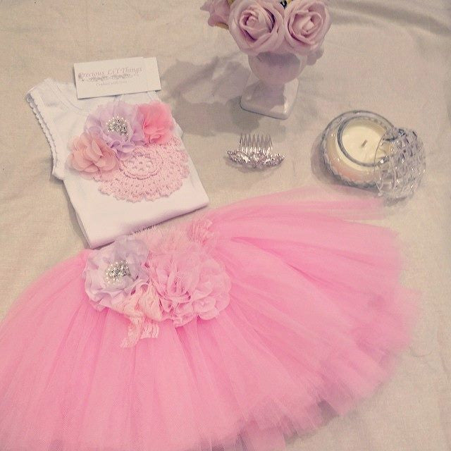 baby girl flower girl tutu