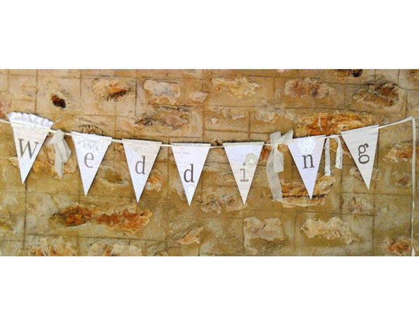 Paper Wedding bunting