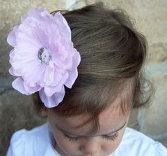 Baby & girl white, ivory, baby pink, lilac, black, red, purple, hot pink rose on hair clip christening flower girl. clip53