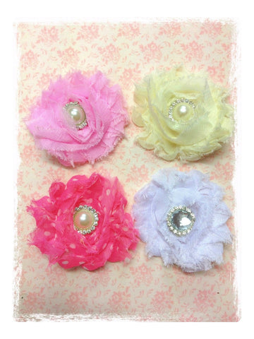 Baby & girl white ivory or pink vintage flower hair clip christening flower girl.clip71