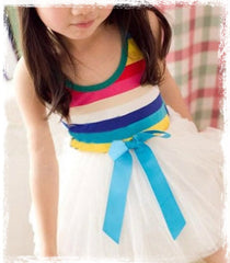 Little girl rainbow dress. Dress16