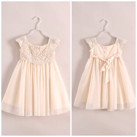 Ivory vintage crochet dress