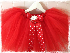 Baby & girl fluffy red fairy tutu skirt