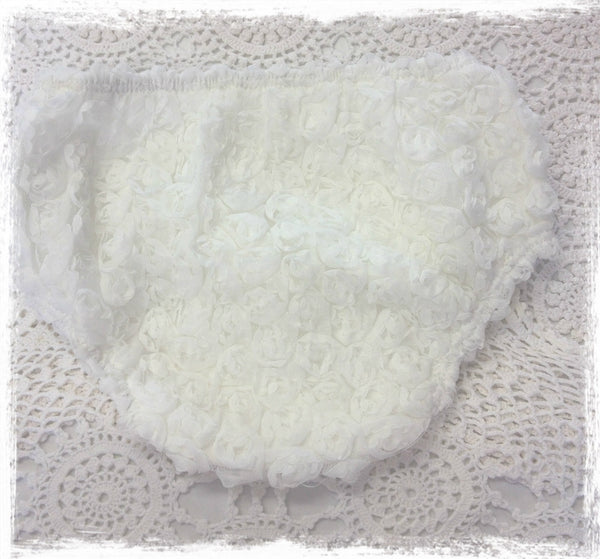 Baby & girl white bloomer BLMR15