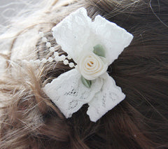 Baby & Girl Lace Bow Hair Clip - Clip01