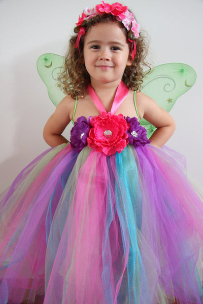 Baby & girl floral flower girl fairy tutu dress TUFW16