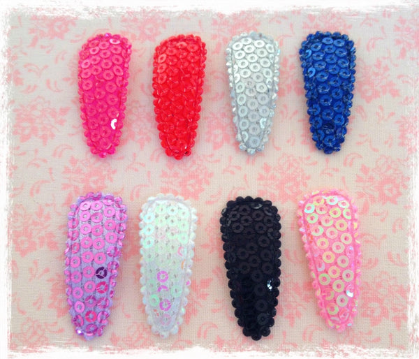 Baby & girl sequin non slip snap clip 3.5cm or 5cm. CLIP 78