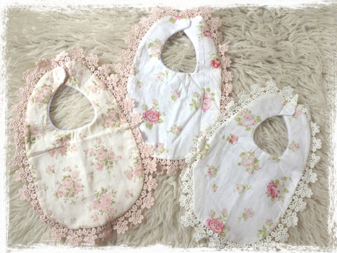 VINTAGE FLORAL BABY & TODDLER BIB