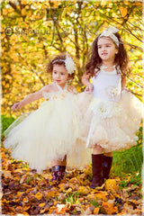 Girl & lady ivory, pink or white vintage christening flower girl bridal fascinator pearl flower headband FLHD21