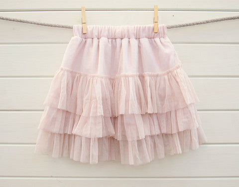 Vintage flower girl tutu skirt with or without brooch TUFW57